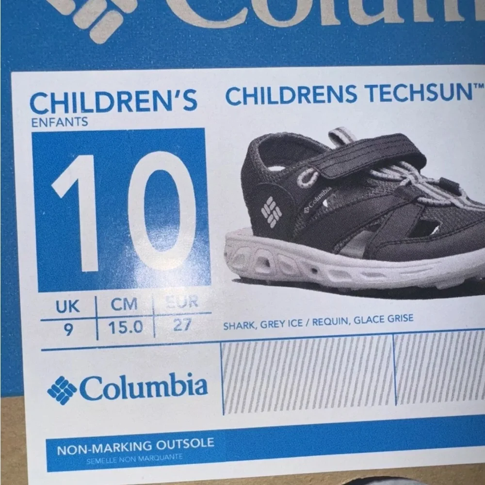 Kids Size 10 Columbia Sportswear Techsun Wave Sneaker Sandal Water Shoes